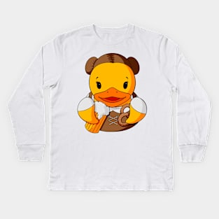 Female Oktoberfest Rubber Duck Kids Long Sleeve T-Shirt